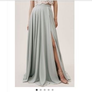 Bhldn chateau skirt m morning mist new
